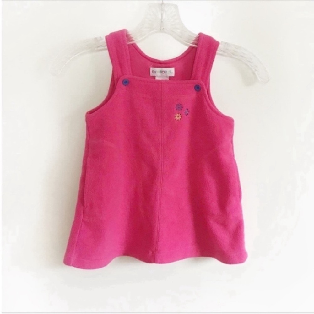 Gymboree girls dress pink vintage Aspen Adventure fleece jumper - Picture 1 of 7